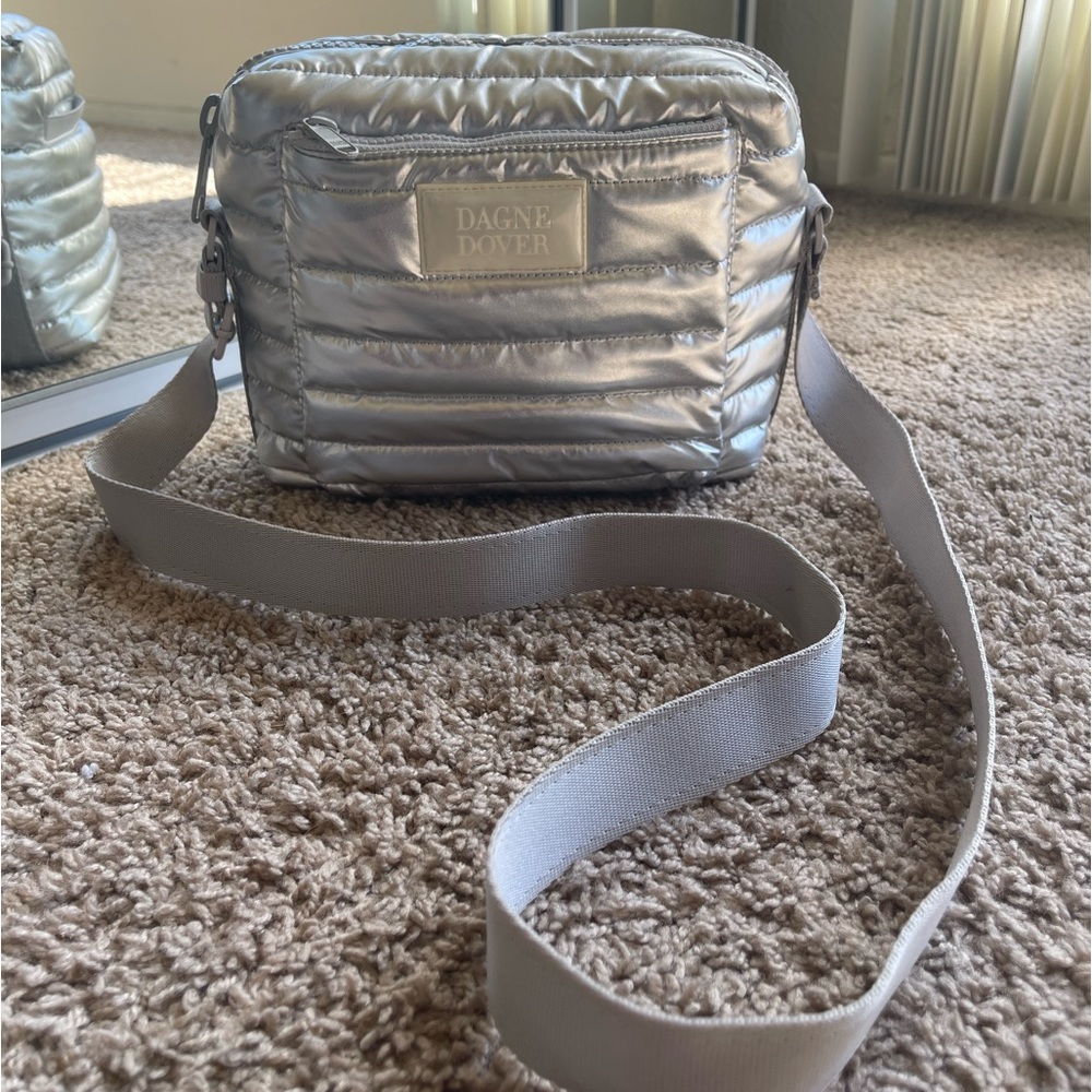 Dagne Dover Micah Crossbody Bag in Silver (metallic) Puff (Limited edition!)
